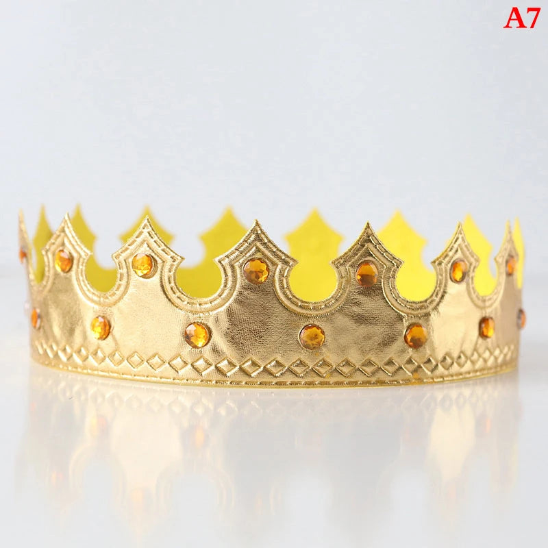 Birthday Crown Hats Girl Queen Hat Boys King Kids Adult Party Hats Party Decorations Crown Supplies