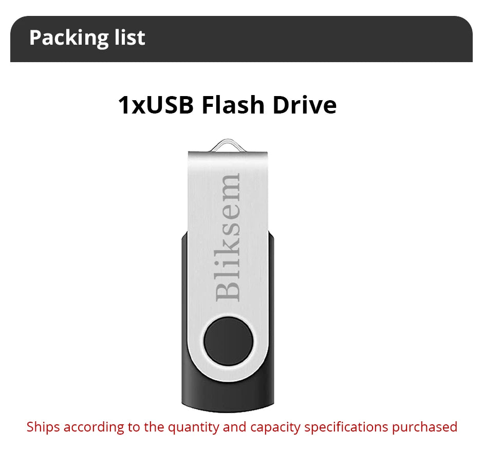 Bliksem Pendrive 64GB Memory Stick for PC Mobile 64GB 2.0 Metal USB Flash Drive USB Drive 64GB USB Stick