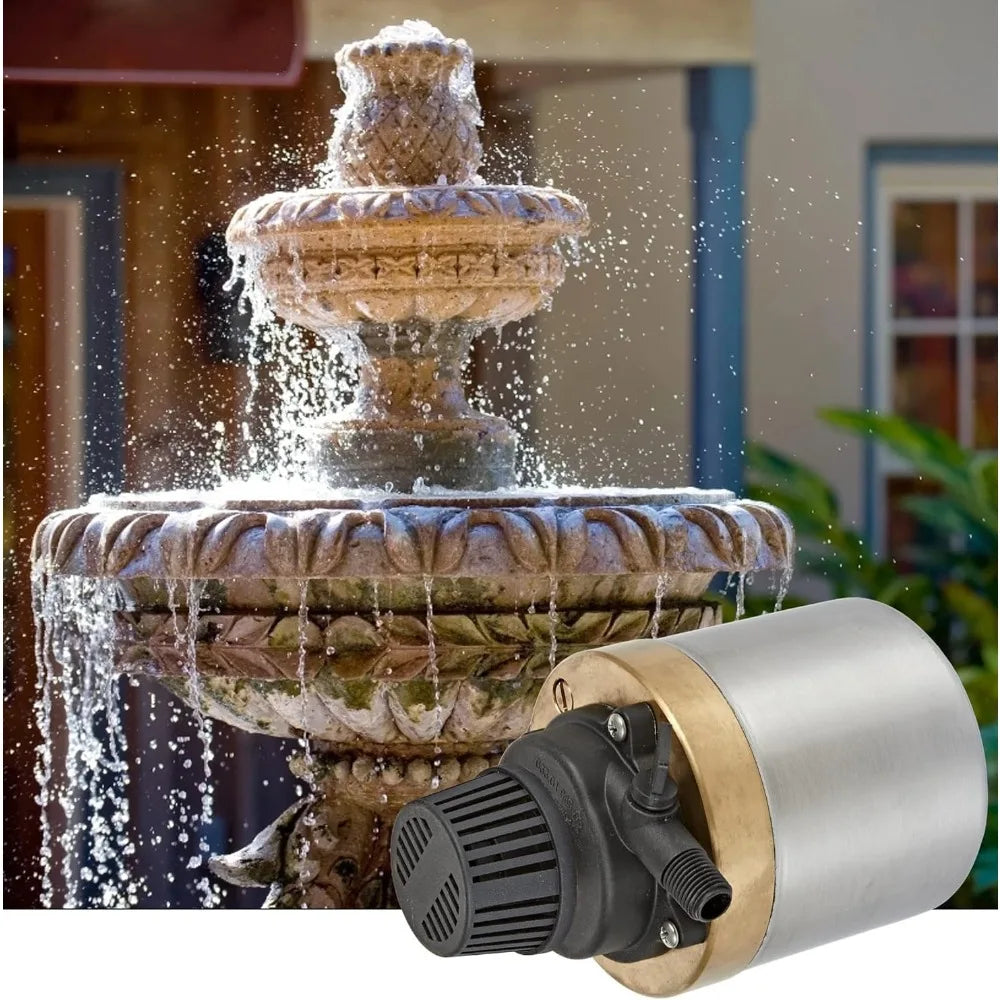 Black water pump  Oil-less Stainless Steel and Bronze Direct Drive Pump for Fresh or Salt Water Ponds or Fountains, Steel