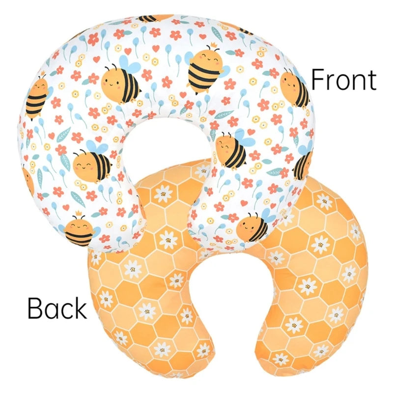 Baby Nursing Pillowcase Elastic U-shaped Pillow Case Detachable Pillow Cover Breastfeeding Pregnant Pillowcase