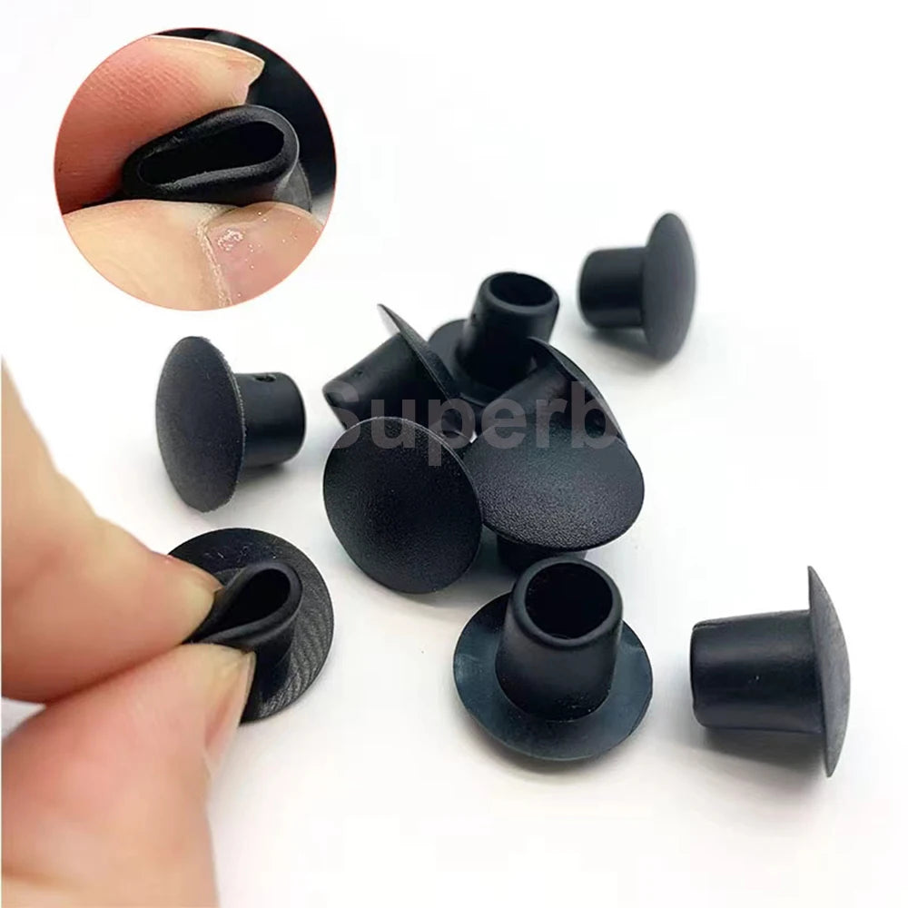 5/10/20Pcs PVC Soft Rubber Hole Plug 9mm 10mm11mm White/Black Dust Waterproof Cap Round Pipe Sealing Plugs Hardware Screw Covers