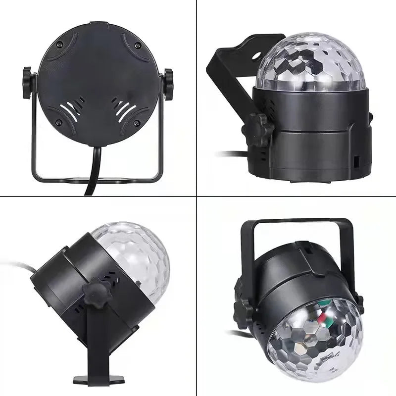 1-4Pcs Aalternating fFashing Light Stage Lamp with Remote Control EU Disco Ball Lamps for Home Room Parties Birthday Wedding Bar