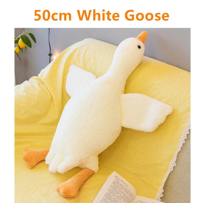 50/130CM Hot Goose Plush Stuffed Soft Duck Sleeping Pillow Sofa Cushion Kids Girlfriend Birthday Gift