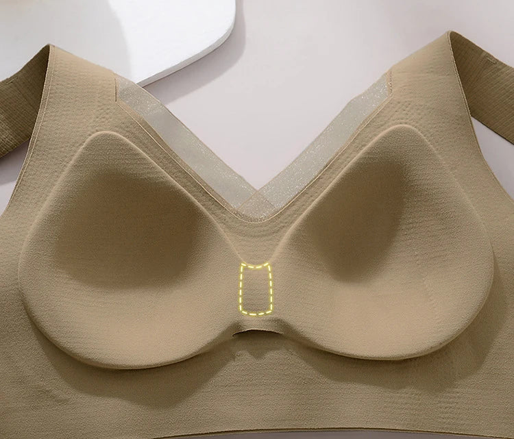 3pcs Women's Bra Breathable Gather Together No Trace Bra No Steel Ring Comfortable Large Size Underwear Vest Sport Bralette