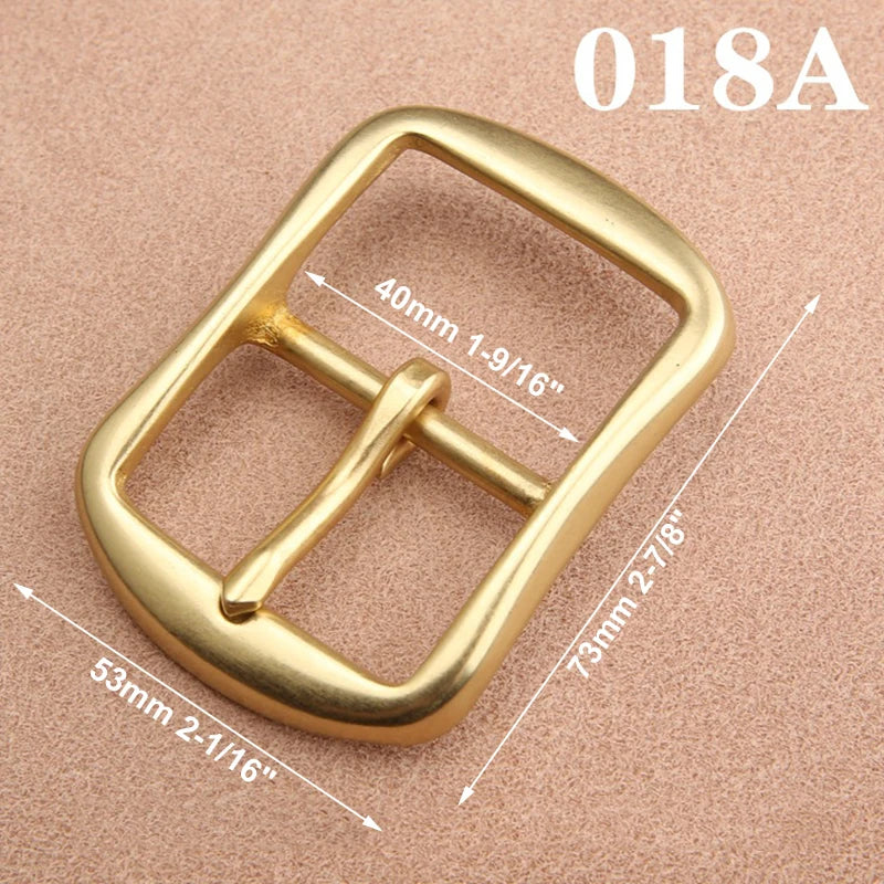 1pcs Solid  Brass 40mm Belt Buckle End Heel Bar Buckle Single Pin Heavy-duty for Leather Craft Strap Webbing Dog Collar Quality