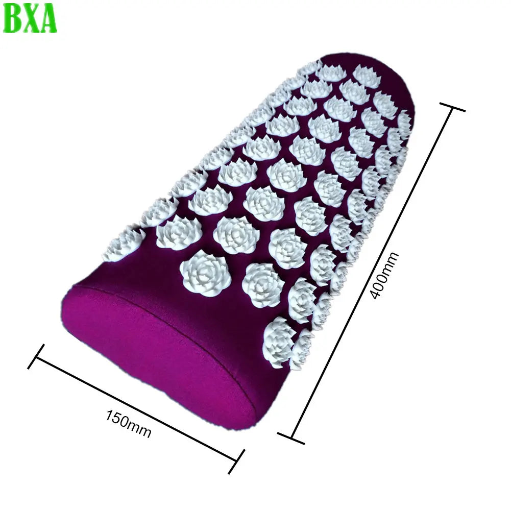 BXA 1pc Massager Pillow Lotus Acupressure Massager Cushion Relaxation Yoga Pillow Spike Multifunction Relieve Stress Pain Neck