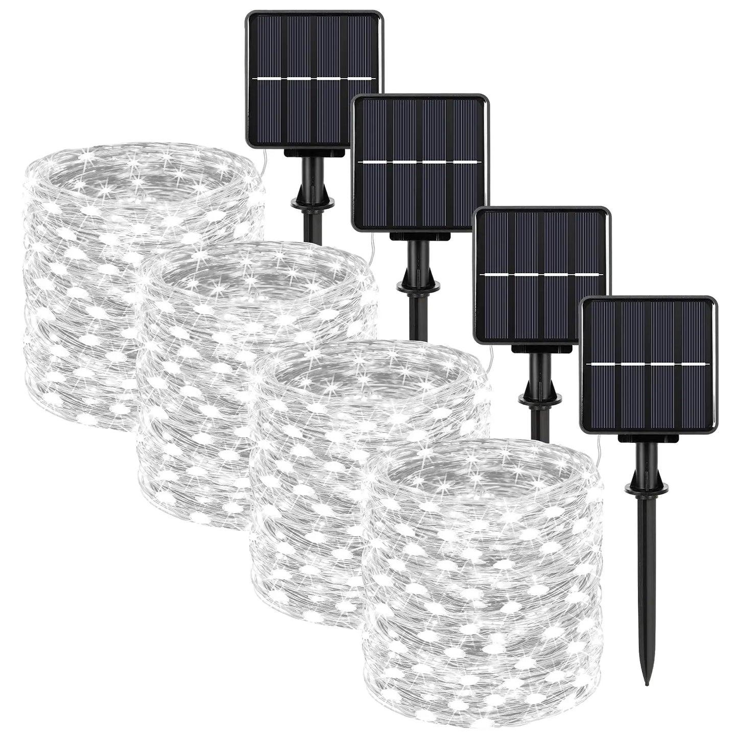 32m/22m/12m/7m Solar Led Light Outdoor Festoon Led Lamp Solar Garden Outdoor Fairy Garland String Christmas Decor 4/3/2/1pack