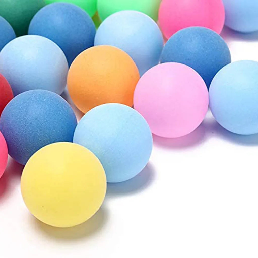 10/25/50Pcs Colored Pong Balls 40mm Entertainment Table Tennis Balls