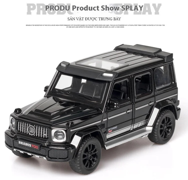 1/32 G700 Alloy Car Model Simulation Toy Diecast Vehicles Off-road SUV With Sound N Light Collectible Kids' Gift 1/32 G700 Alloy