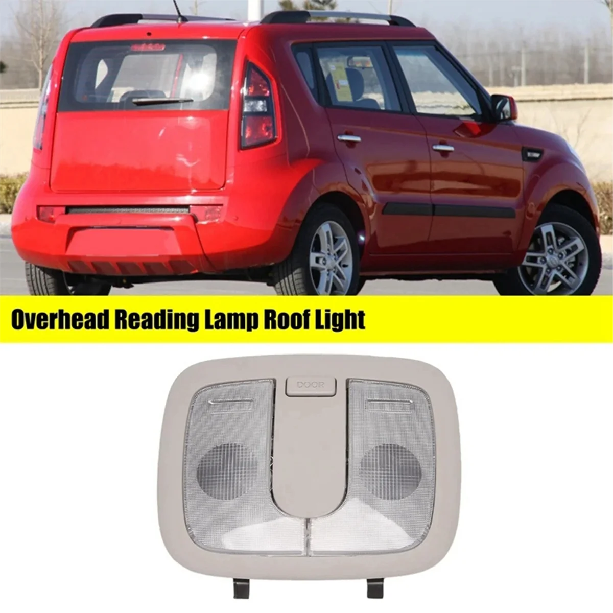 Car Overhead Reading Lamp Light Interior Roof Light for KIA Soul 2010-2013 Map Light Assembly 928502K000 92850-2K000