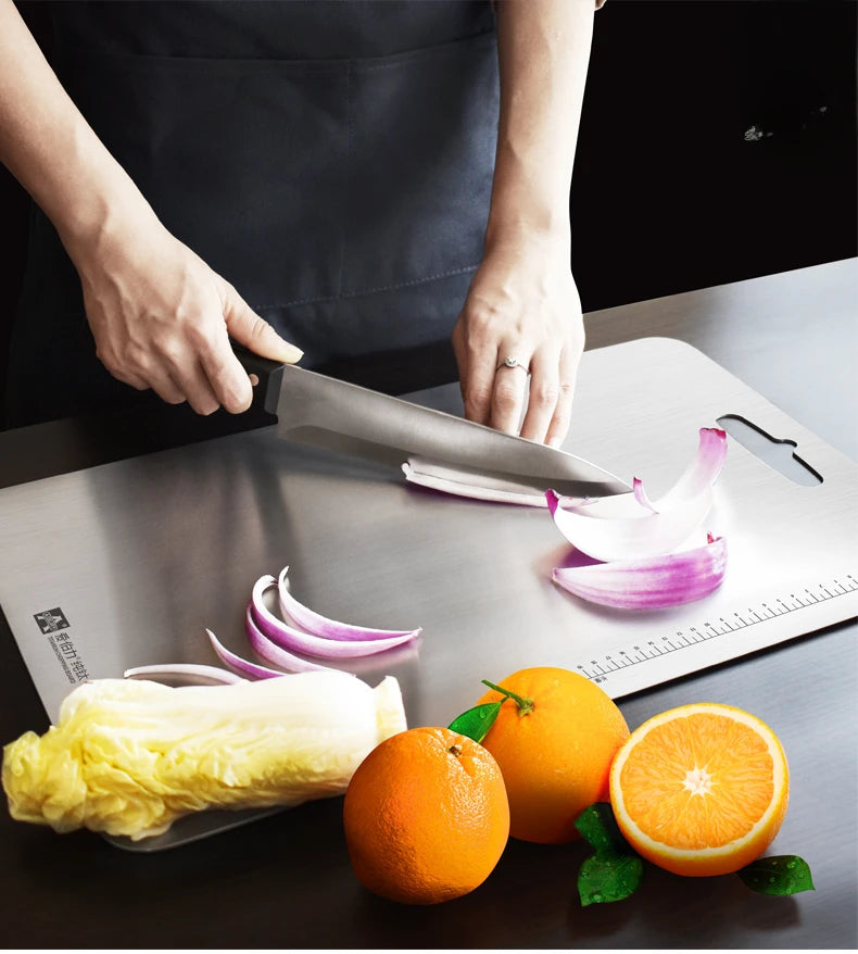 3.0mm thickened pure titanium cutting board, household titanium alloy rolling surface and cutting board, vegetable cutting board