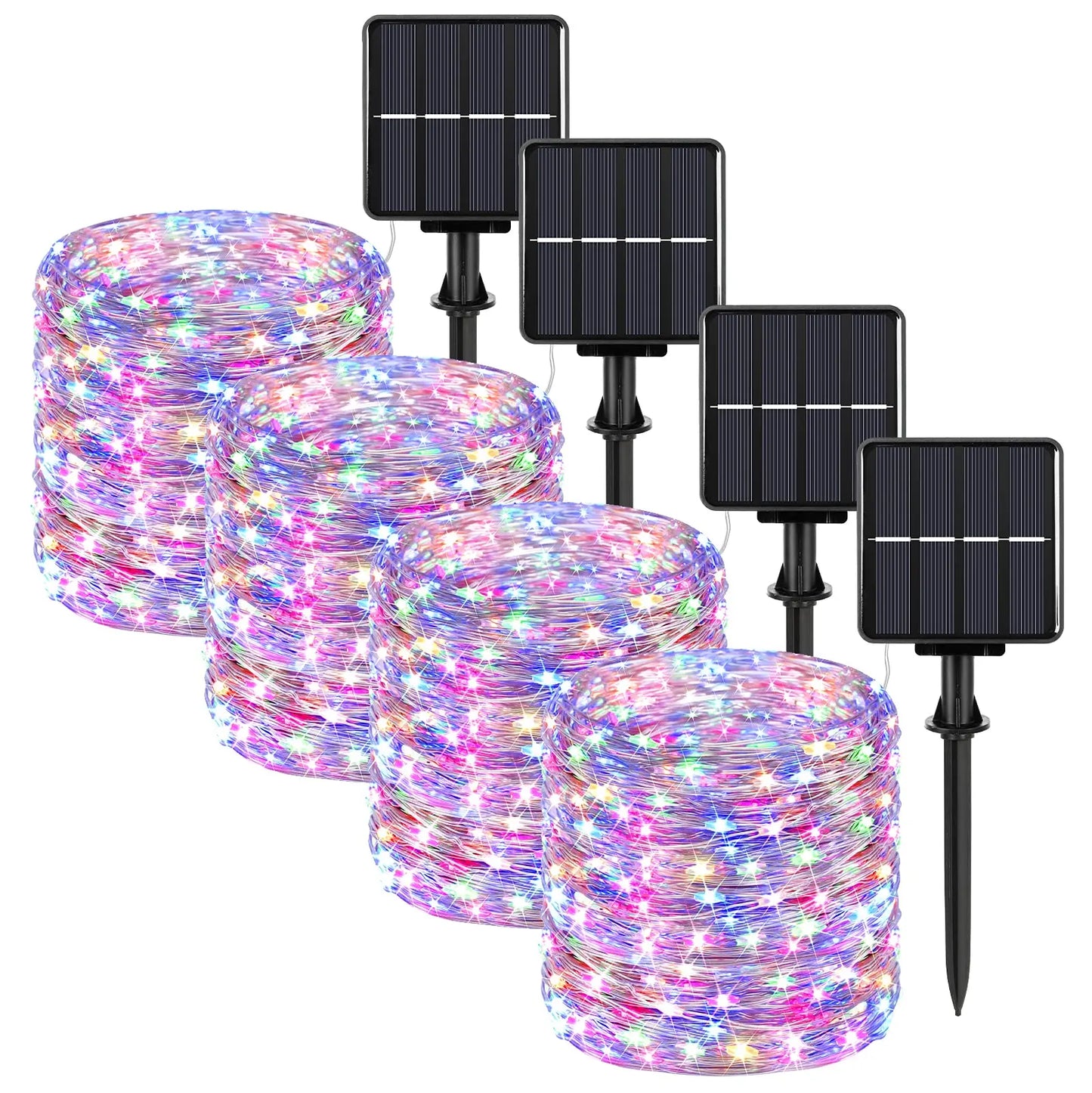 32m/22m/12m/7m Solar Led Light Outdoor Festoon Led Lamp Solar Garden Outdoor Fairy Garland String Christmas Decor 4/3/2/1pack