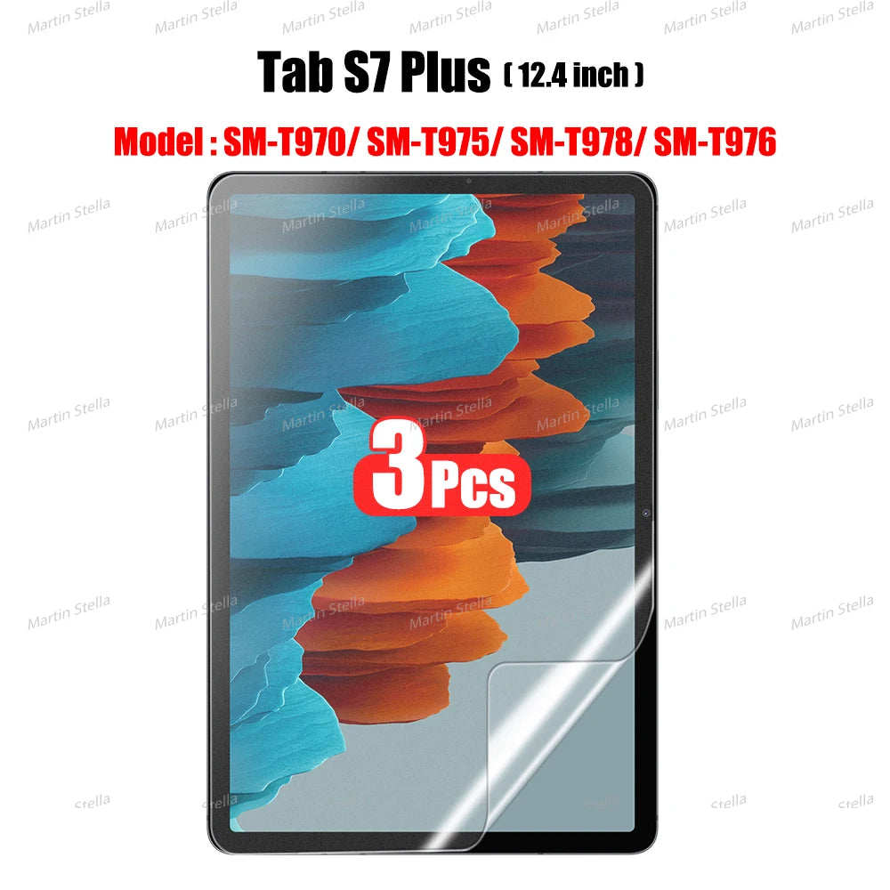 3Pcs Paper Feel Like Screen Protector for Samsung Galaxy Tab S7 S8 S9 Plus Ultra A9 Samsung tab S6 Lite s7 s9 fe A8 A7 No Glass