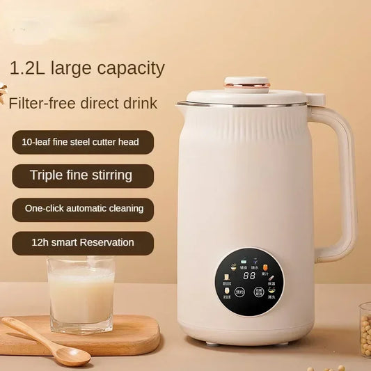 220V Electric Soybean Milk Machine Automatic Intelligent Food Blender Fruit Juicer Water Boiling Kettle Rice Paste Maker