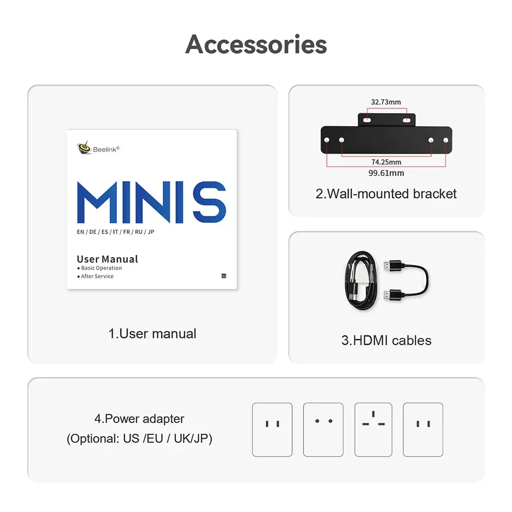 Beelink Mini S12 Pro Alder Lake N100 MINI PC DDR4 16GB 500GB WIFI6 BT5.2 Gamer Computer MINI S N5095 8GB 128GB EQ13 N200 Minipc