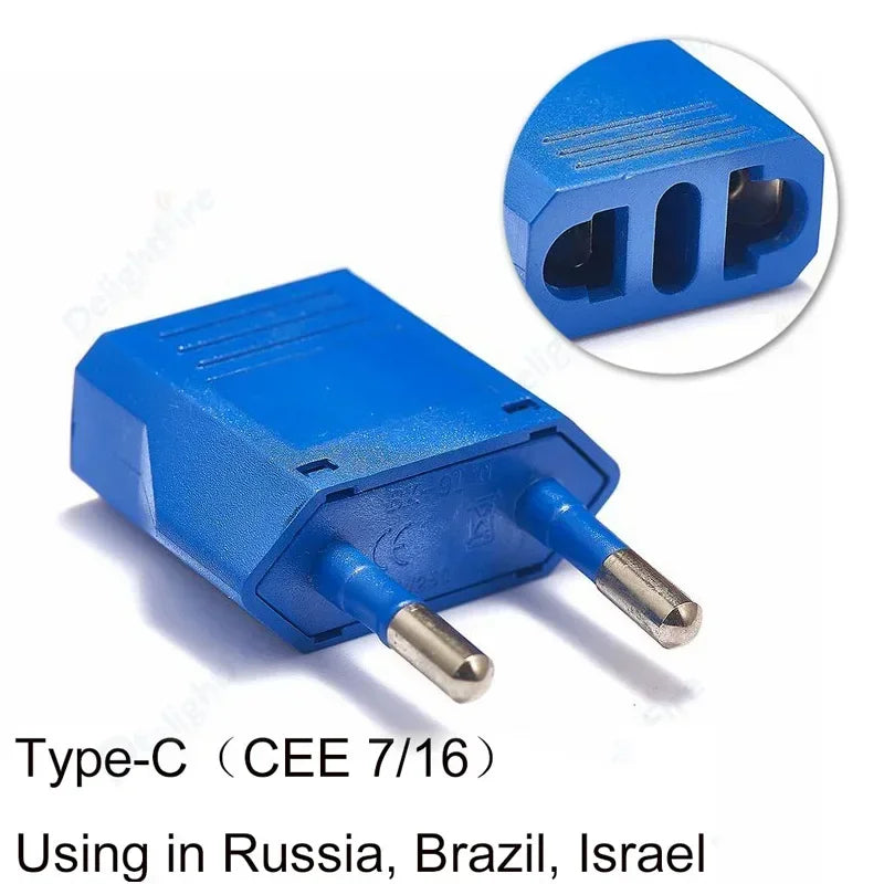 1pcs EU Adapter Travel Converter Adapter American China US To EU Plug Euro Plug electrical Adapter AC Electrical Socket Outlet