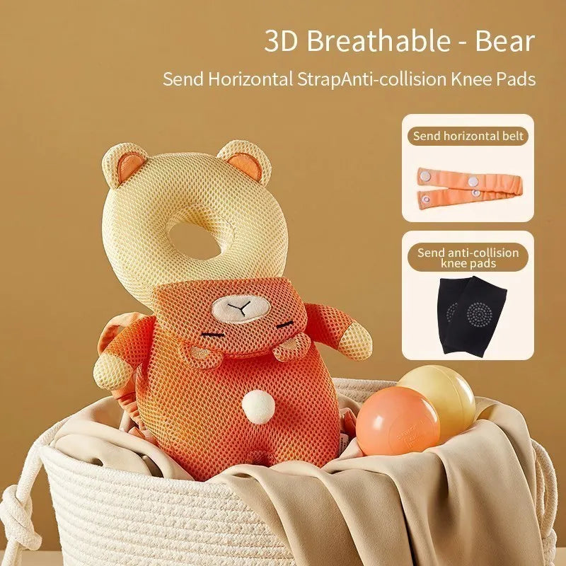 AIBEDILA Newborn Baby Things Mother Kids Items for Babies 1-3T Toddler Baby Head Protector Cartoon Security Baby Pillows AB268