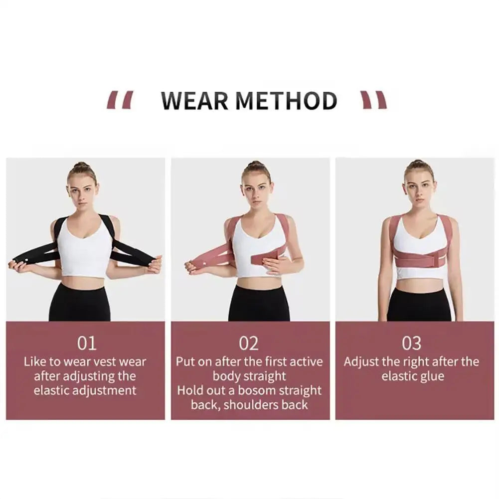 1PCS Hunchback Corrector Belt Stretchy And Breathable Fabric Even And Stable Quick Correction Correction Of Sitting Posture