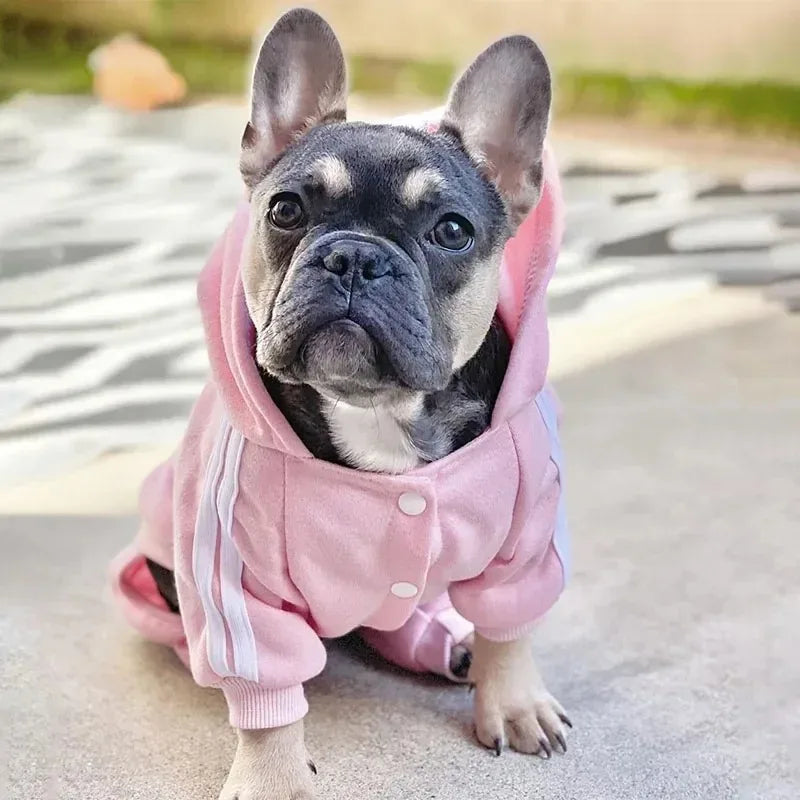 Autumn Winter Dog Clothes Adidog Jumpsuit Warm Puppy Pet Clothes Dog Hoodies Sweatshirt Yorkie French Bulldog Clothing Dog