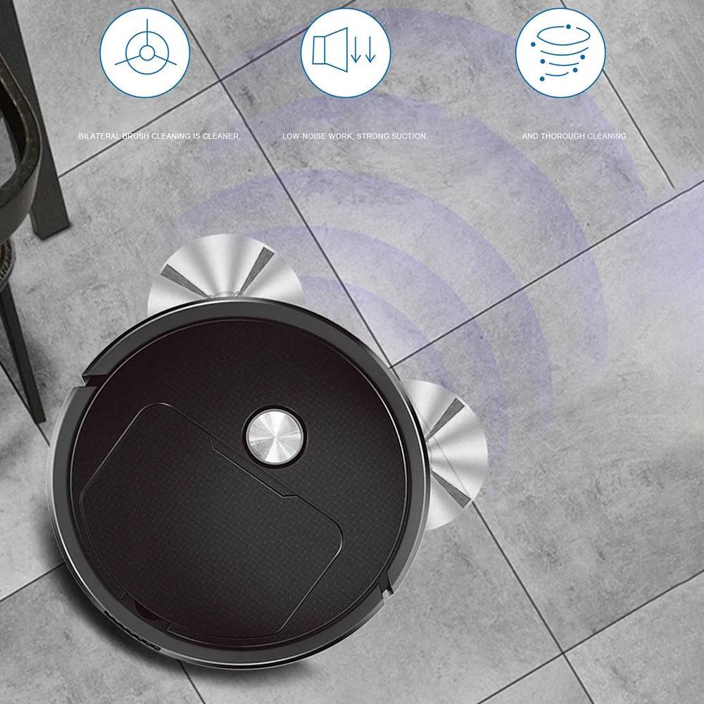 2024 3 In 1 Smart Sweeping Robot Home Mini Sweeper Sweeping and Vacuuming Wireless Vacuum Cleaner Sweeping Robots For Home Use