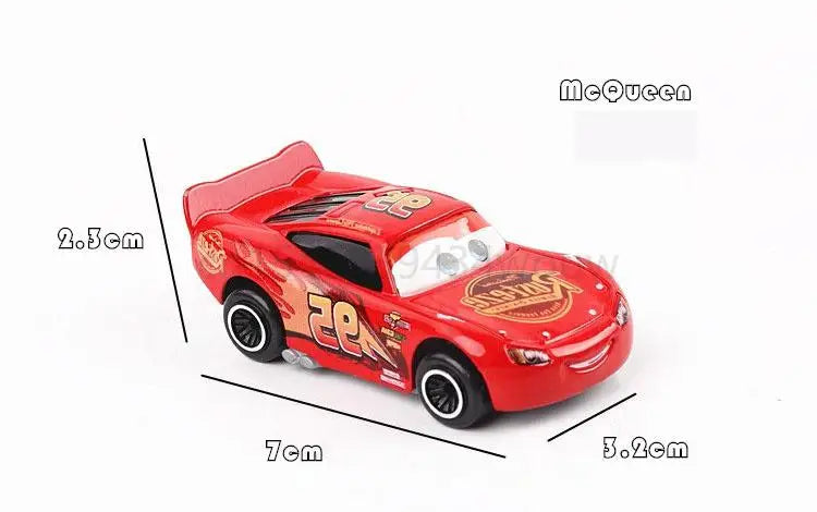 6-7pcs/Set Disney Pixar Car 3 Lightning Mcqueen Uncle Truck Jackson Storm 1:55 Diecast PVC Car Model Toys Kids Boy Xmas Kid Gift