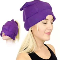 360 Degrees Cold Compress Cooling Gel Ice Pack Migraine Relief Ice Head Wrap Headache and Migraine Relief Hat