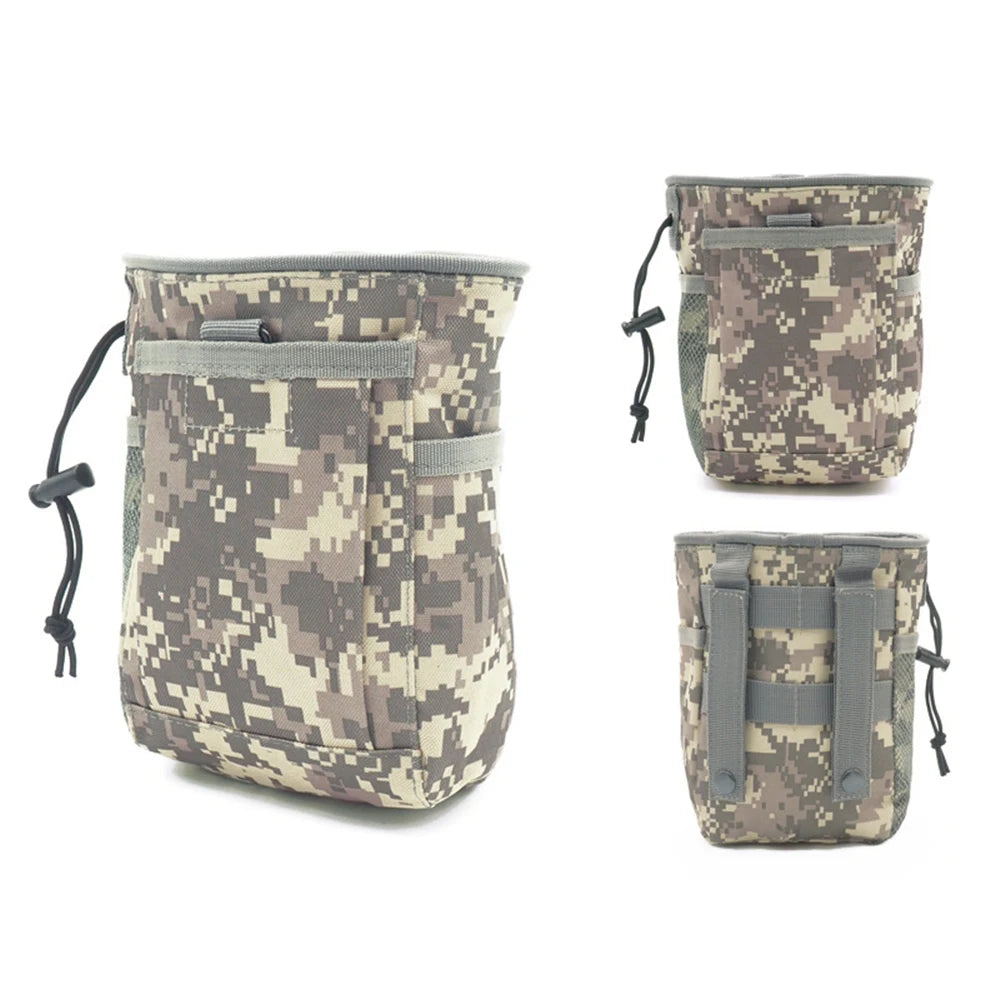 2024 New Outdoor 3-5L Camouflage Molle 600D Nylon Dump Drop Pouch Recycle Waist Pack Ammo Bags Hunting Accessories Bag Pouches