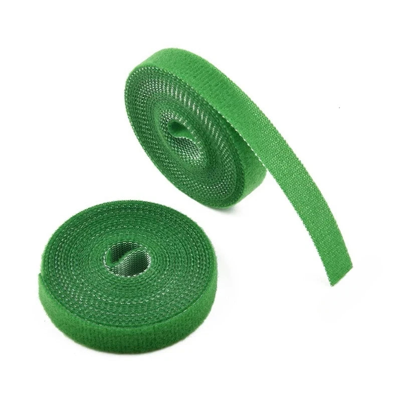 5M Nylon Plant Bandage Tie Reusable Plant Hook Loop Ties Green Fastener Tape Bamboo Cane Wrap Support Home Garden Accessories