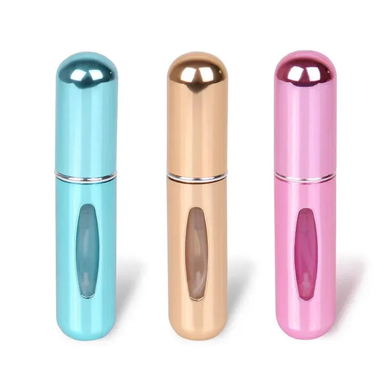 3pcs Perfume Dispenser Bottle 5ml Rotating Perfume Dispenser Bottle Visualization Design Compact Fashion Portable Spray Bottle