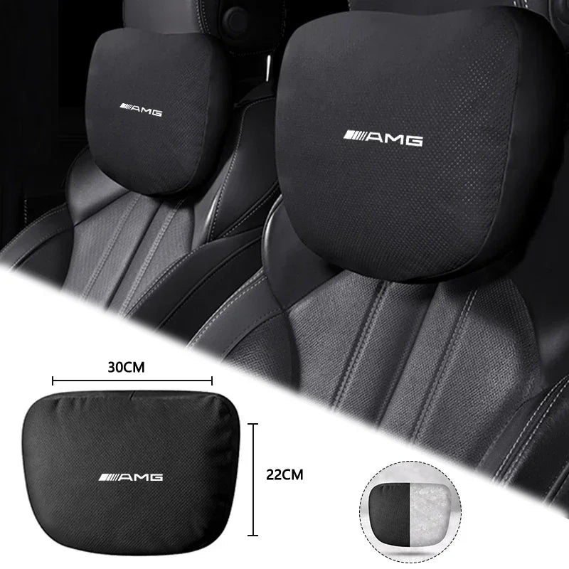 Car Seat Headrest Memory Foam Comfort Neck Pillow For Mercedes Benz A C E S G Class W177 W205 W213 X167 W222 CLA GLE GLB GLS AMG