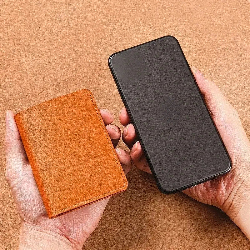 Classic Designer PU Leather Small Wallet for Men Short Simple Women's Purse Fashion Ultra Thin Credit Card Bag Coin Purse