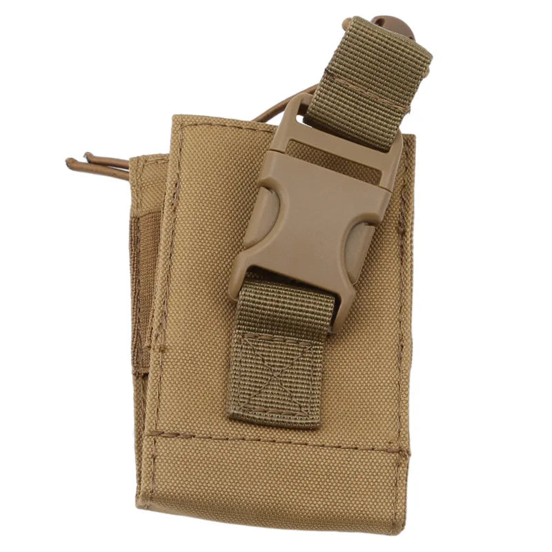 2024  Radio Pouch Hunting Walkie Talkie Holder Interphone Hanging Bag Molle Nylon Magazine Pouch Pocket Caza