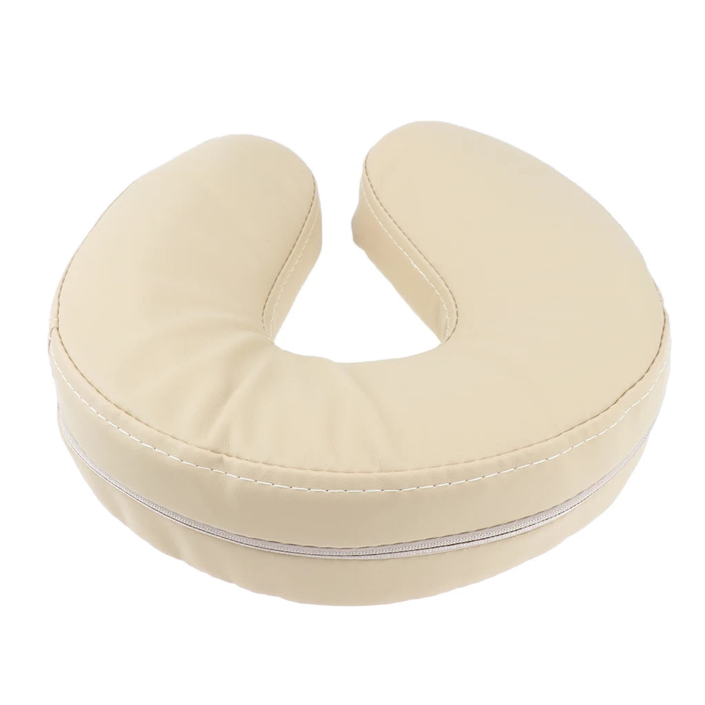 Comfortable Sponge U Shape Face Down Pillow Neck Support Cradle Cushion Pad for Massage Table Salon Bed