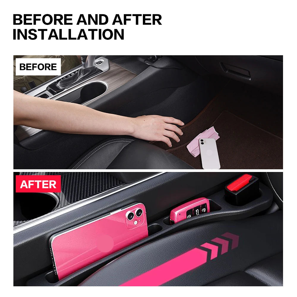 2PCS Car Seat Gap Filler Crevice Storage Box Bag Interior Decoration Accessories For Haval H1 F7 F7X Jolion H2 H3 H6 H9 M6