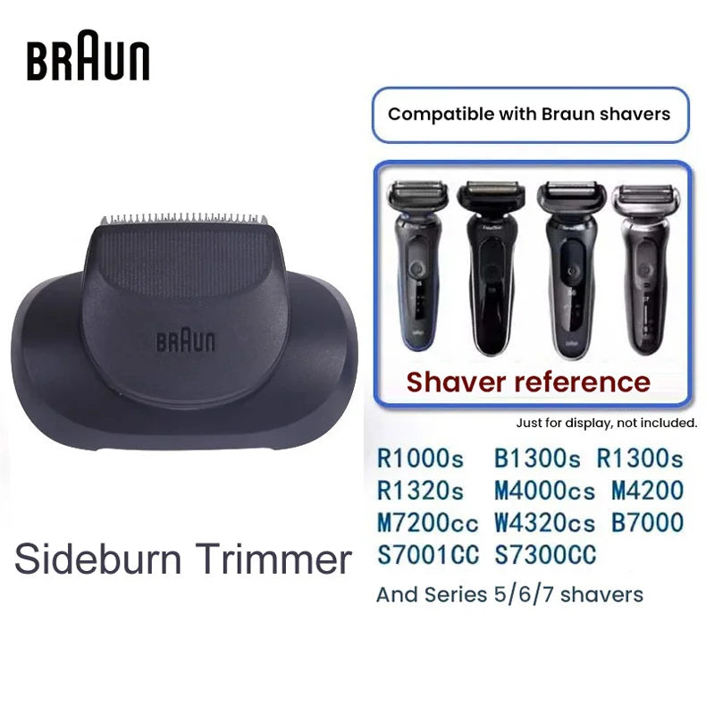 Braun Sideburn Trimmer EasyClick Beard Trimmer Attachment For Braun Series 5, 6 and 7 Electric Shaver 5018s, 5020s, 6075cc