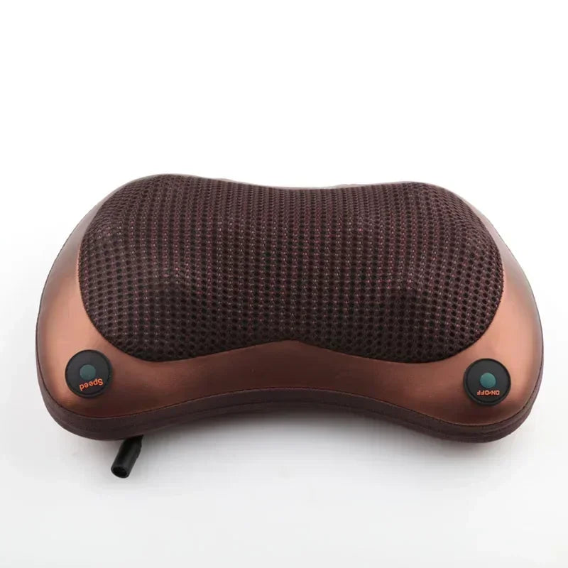 Car Home Electric Massage Pillow Far Infrared Heated Full Body Massager Cushion Neck Back Shiatsu Kneading Therapy Relax Health