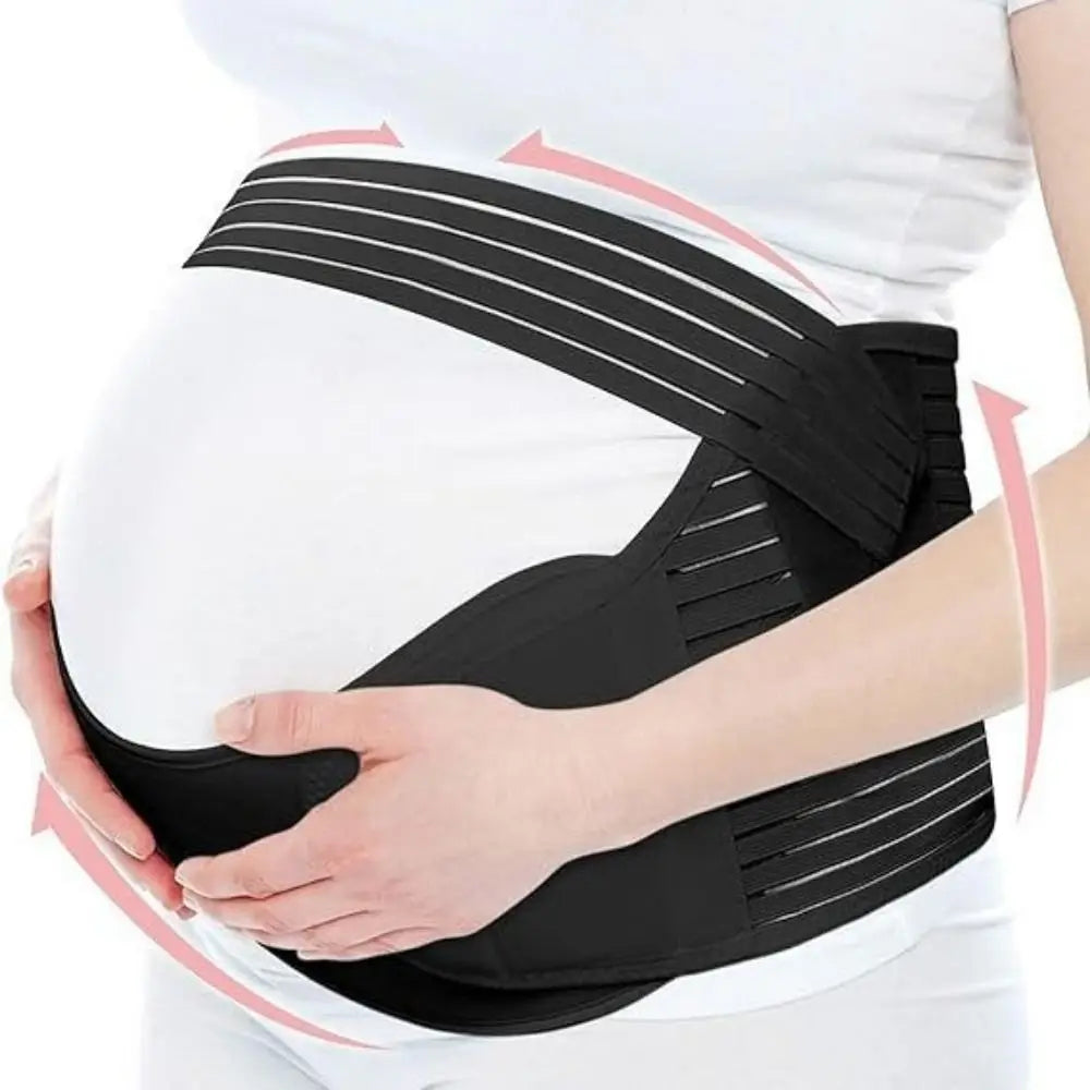 Adjustable Pregnant Women Belts Breathable Comfortable Abdominal Support Brace Elastic with Shoulder Straps Pregnancy Bib