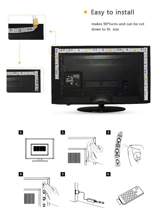 3m USB RGB LED Strip Light 5V SMD 2835 Smart APP Control Bluetooth Flexible Ribbon LED Tape for Computer TV Backlight