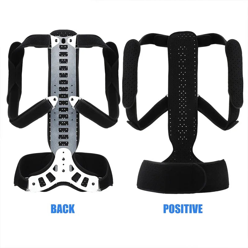 Adjust Shoulder Waist Lumbar Spine Support Aluminum Plate Humpback Correction Belt-Bad Posture Corrector Back Support Orthosis