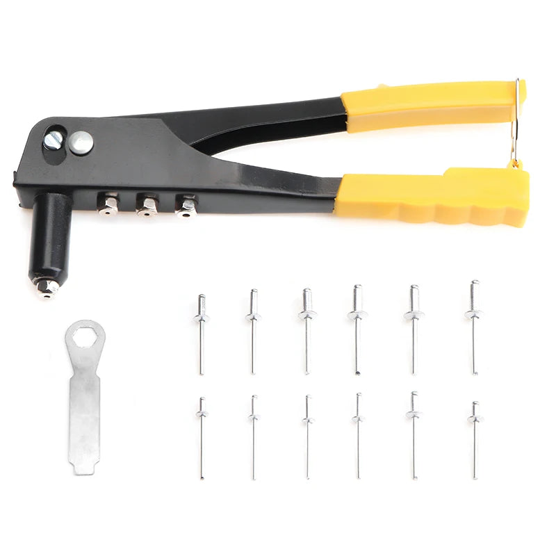 380/200/120/60pcs Heavy Duty Riveter Gun Set Hand Riveter Set Blind Rivet Pliers Gun DIY Rivets Nut Automotive Tools