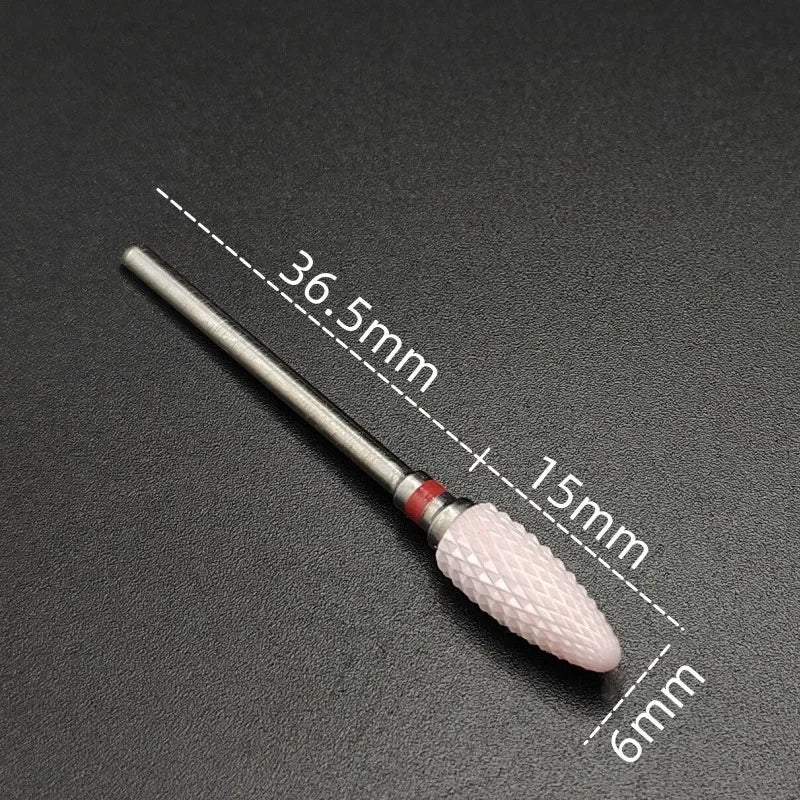 Ceramic Carbide Nail Drill Bit Rotate Burr Milling Nail Cutter Bits Electric Drill Machine For Manicure Pedicure Tools