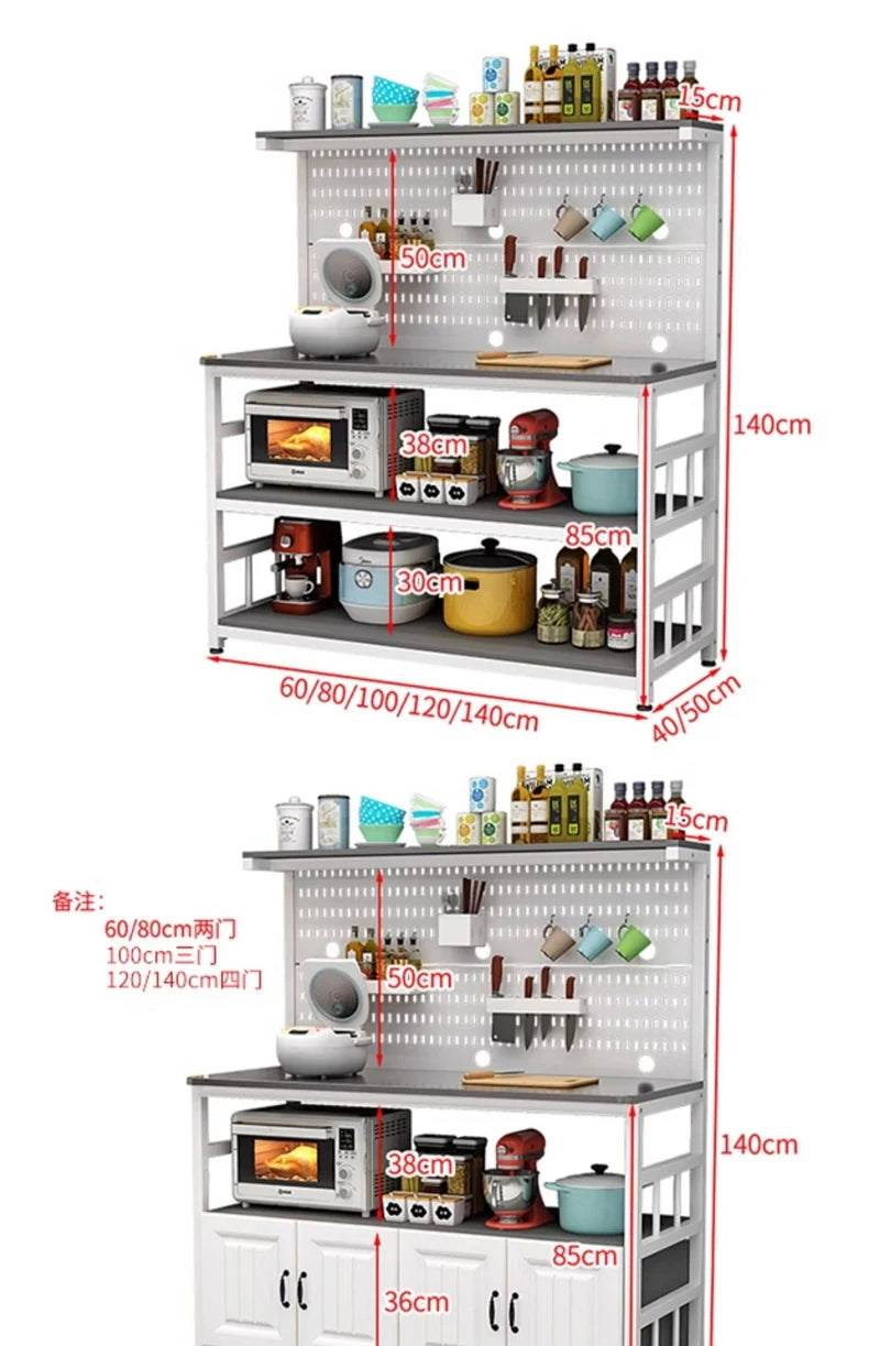 Cave Board Storage Rack, Kitchen Stainless Steel Countertop Cutting Table Storage Rack, Multi Layer Multifunctional Storage