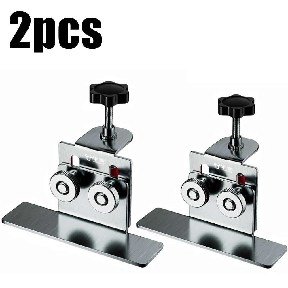 Cabinet Door Installation Tool Stainless Steel Cabinet Frame Fixture Household Portable Cabinet Door Mounting Jig Bracket