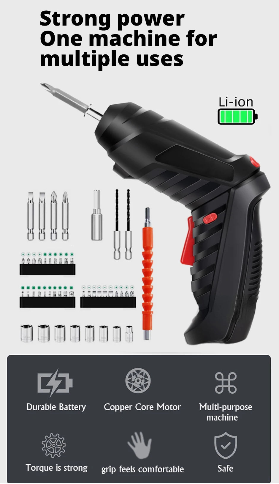 3.6v Power Tools Household Maintenance Repair 500mAh Lithium Battery Mini Household Electric Drill Rotated Cordless Screwdriver