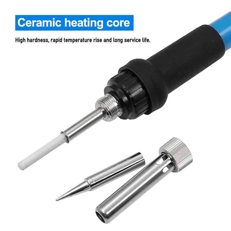 Adjustable Temperature Electric Soldering Iron 110V/220V 60W Solder Iron Professional Tin Welder Heat Pencil Welding Repair Tool