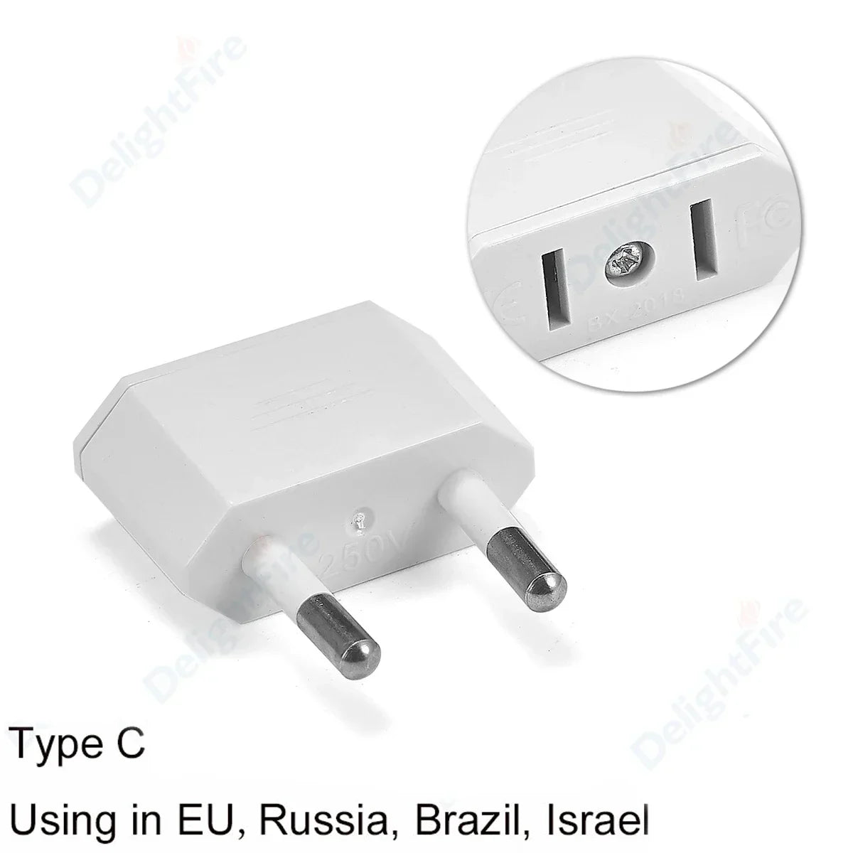 1pcs EU Adapter Travel Converter Adapter American China US To EU Plug Euro Plug electrical Adapter AC Electrical Socket Outlet