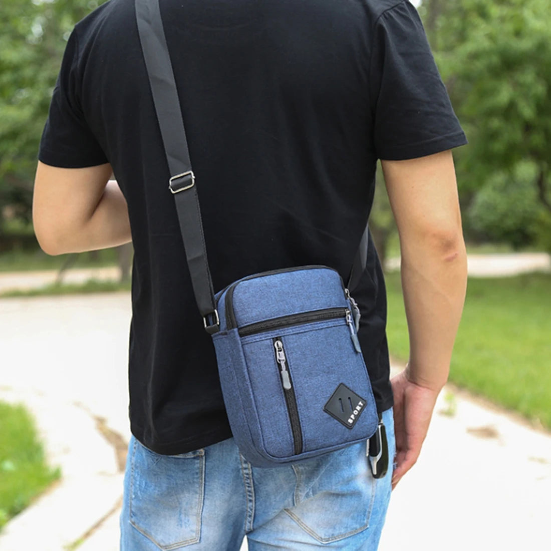 2022 Men's Messenger Bag Crossbody Shoulder Bags Men Small Sling Pack for Work Business Waterproof Oxford Packs Satchel Purse