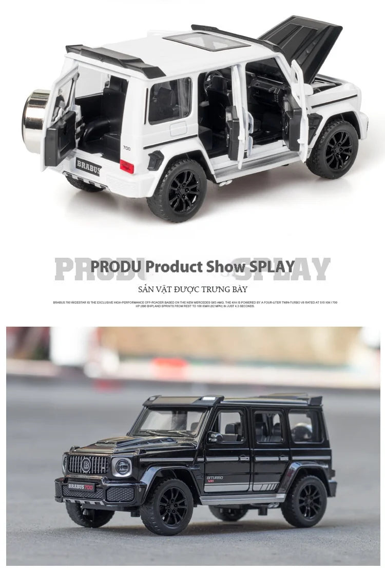 1/32 G700 Alloy Car Model Simulation Toy Diecast Vehicles Off-road SUV With Sound N Light Collectible Kids' Gift 1/32 G700 Alloy