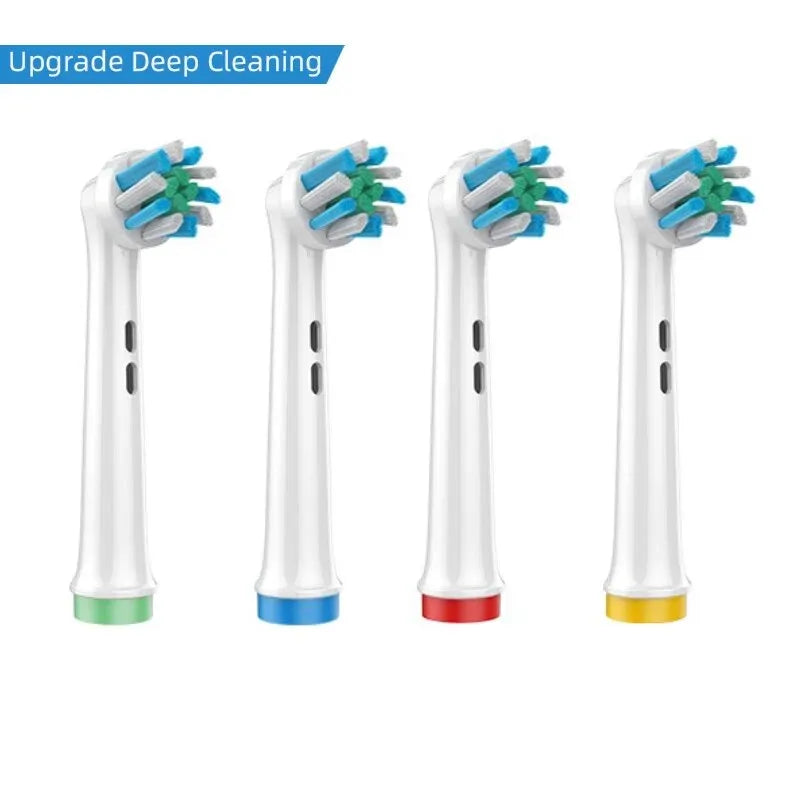 4PCS Dupont Bristle Electric Toothbrush Heads Whiten Teeth/Daily Clean/Precison Cleaning/Soft Care Teeth Function For Oral B