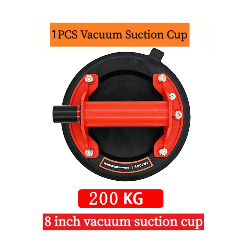 2024 Vacuum Suction Cup 200kg Loading Capacity Heavy Duty Vacuum Spreader for Tile Adsorption Granite Glass Lifting 8 Inch Cup